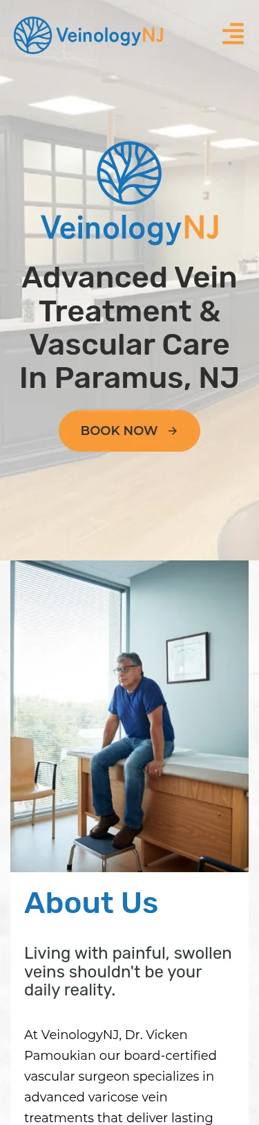 33-Page Vascular Template Customisation — mobile view at 375 px