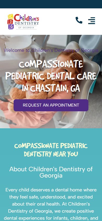 37-Page Pediatric Dental Template Customisation — mobile view at 375 px