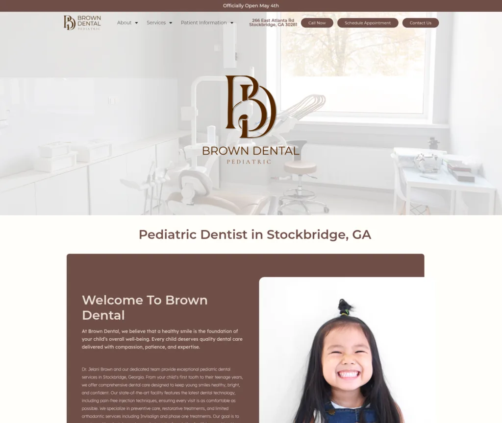 Compact Dental Template Customisation — desktop view at 1920 px