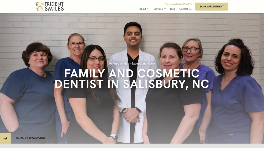 26-Page Dental Template Customisation — desktop view at 1920 px