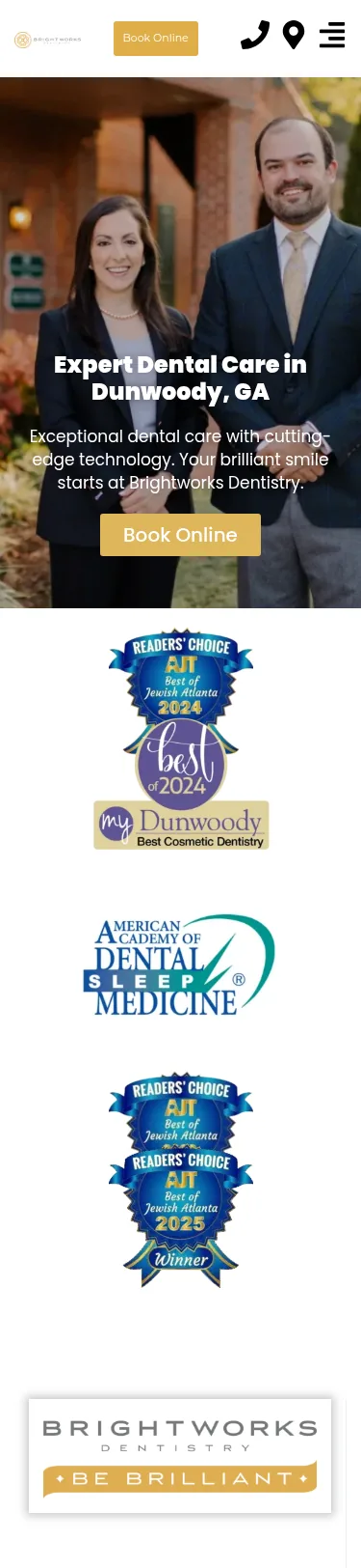 Multi-Doctor Dental Rebuild, 64 Hours Delivered — mobile view at 375 px