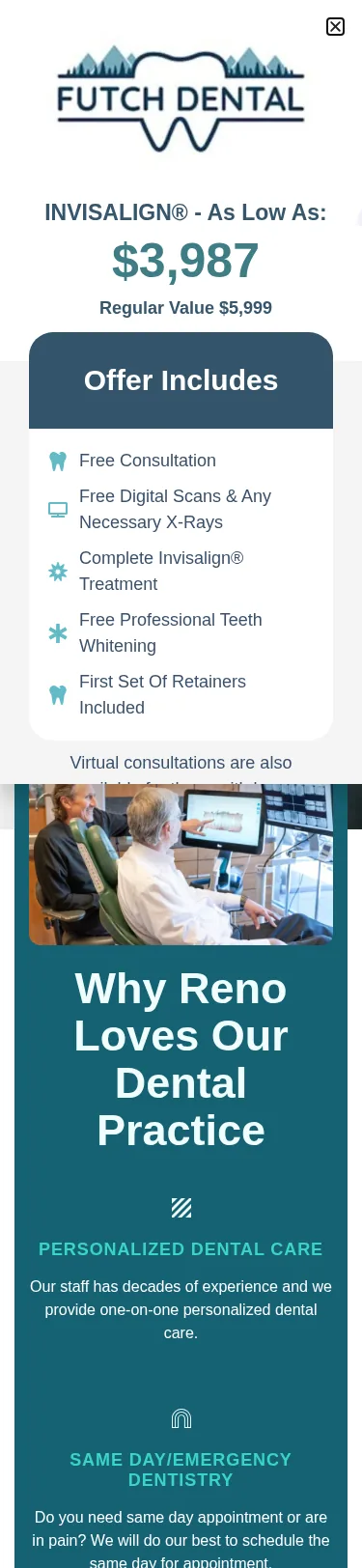 24-Page Dental Template — Blog URL Migration — mobile view at 375 px