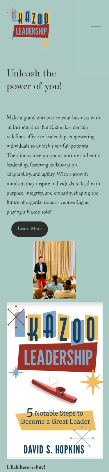 Leadership Consulting LP Built — mobile view at 375 px
